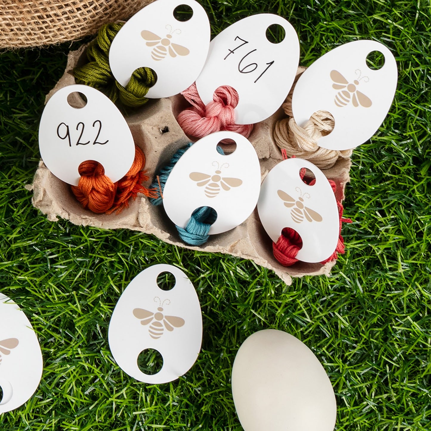 Farm Fresh Egg Floss Drops - Lori Holt of Bee in my Bonnet Co.