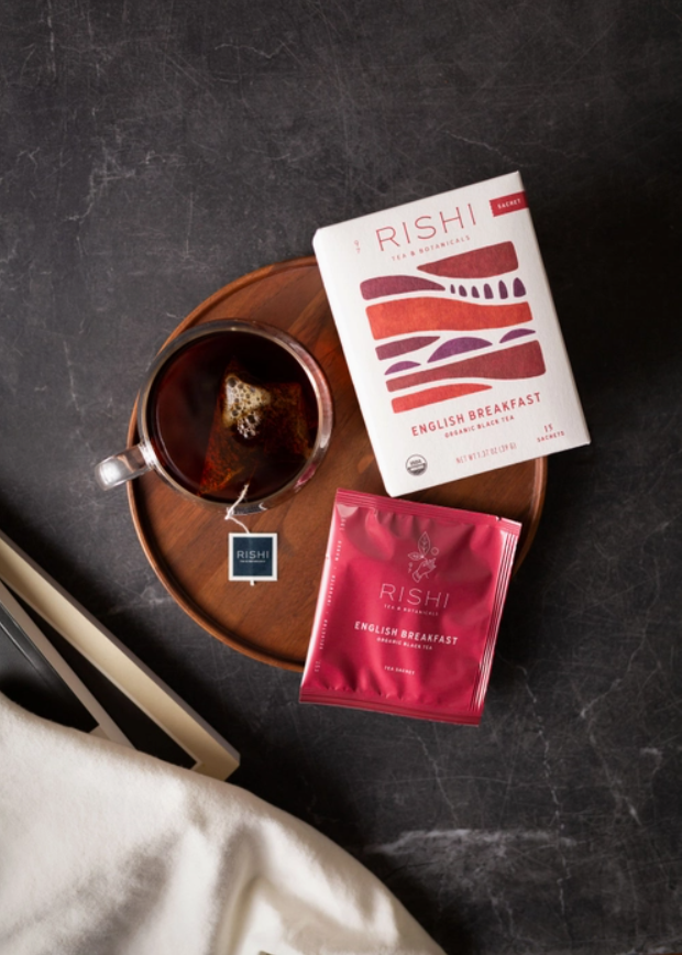 Rishi Tea Rack English Breakfast Tea Sachets - Rishi Tea & Botanicals – Bee Youtiful ...