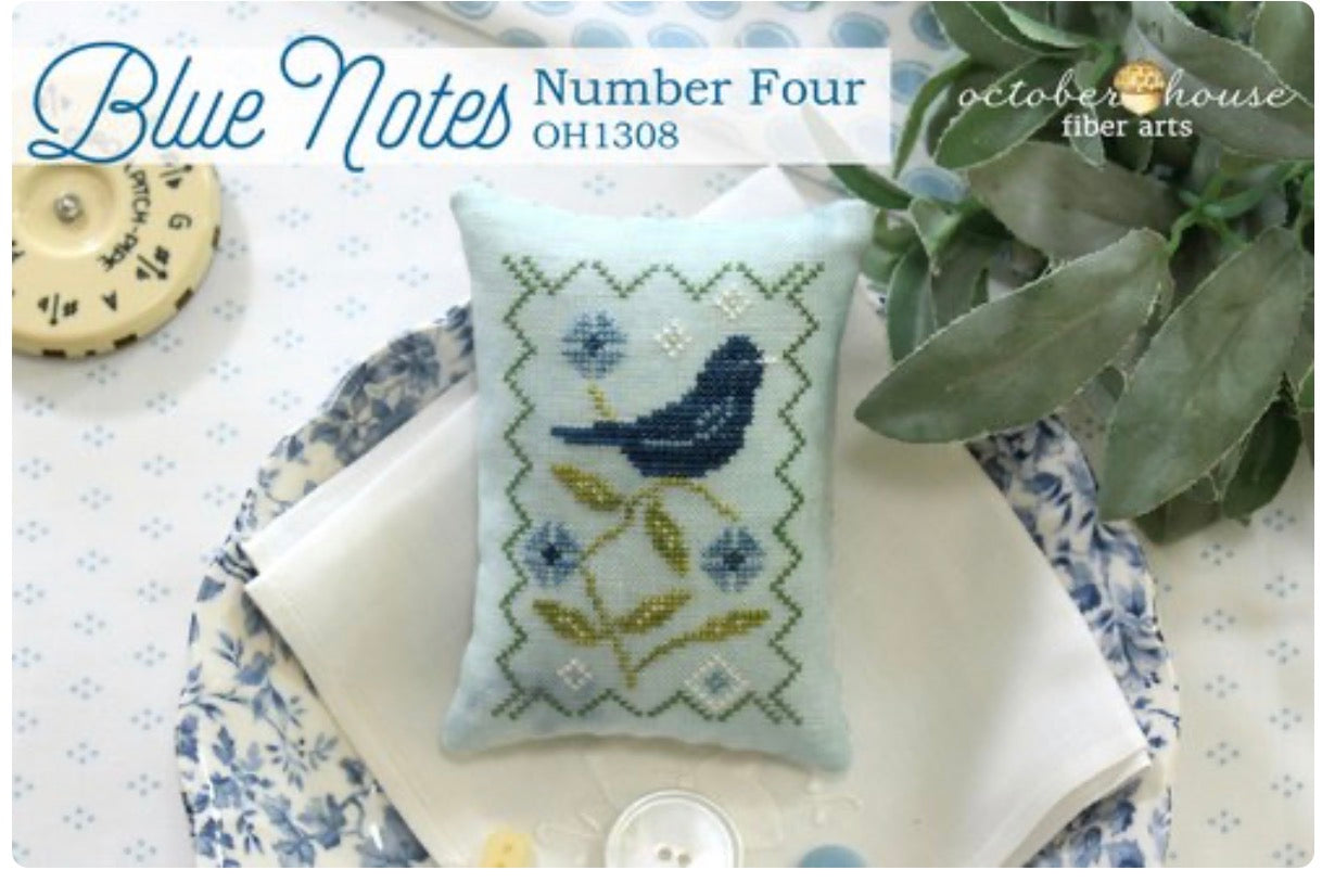 Blue Notes Number 4 - October House Fiber Arts