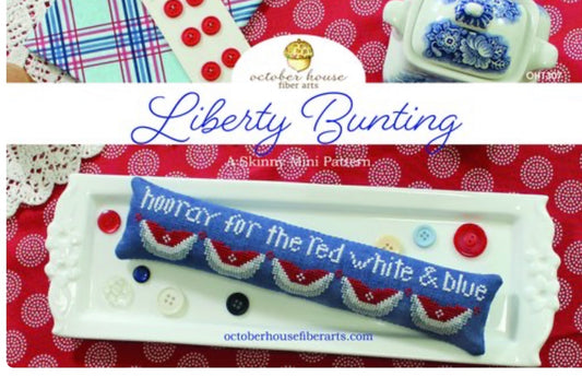 Liberty Bunting - October - October House Fiber Arts