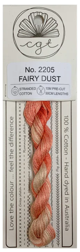 Florigraphica 2 Iris - Cottage Garden Threads - Fairy Dust & Coral Cove - Jan Hicks