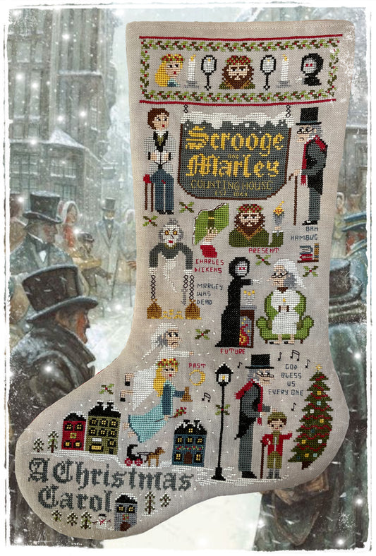 Christmas Carol Stocking - Fairy Wool in the Wood