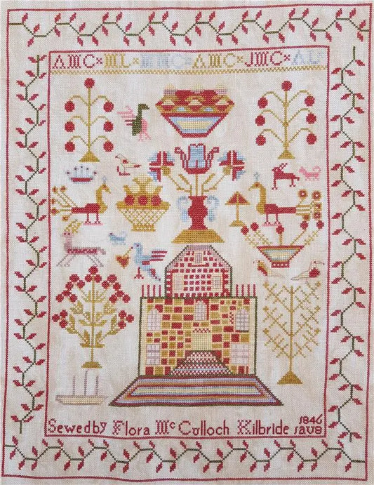 Flora McCulloch, Kilbride, 1 Aug 1846 - Crowsfeetstitching