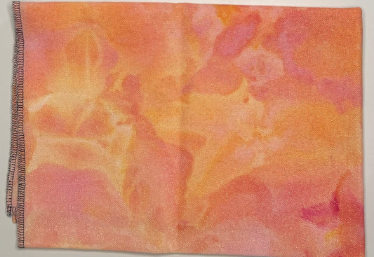 28 Count Opalescent Lugana - Tiger Lily - Black Cauldron