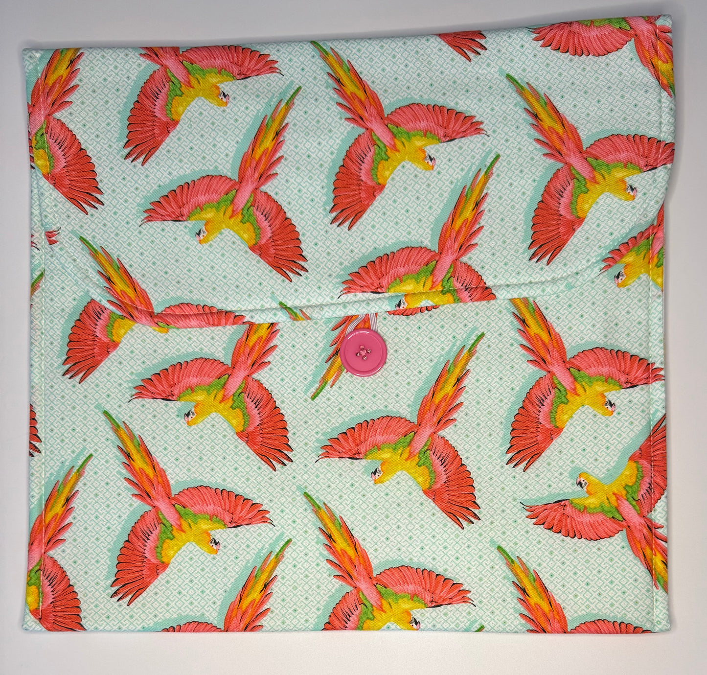 Parrot Fabric Envelope Style Project Bag