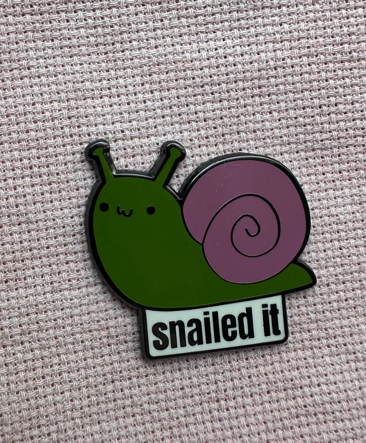 Snailed It Needle Minder - Rebel Stitcher