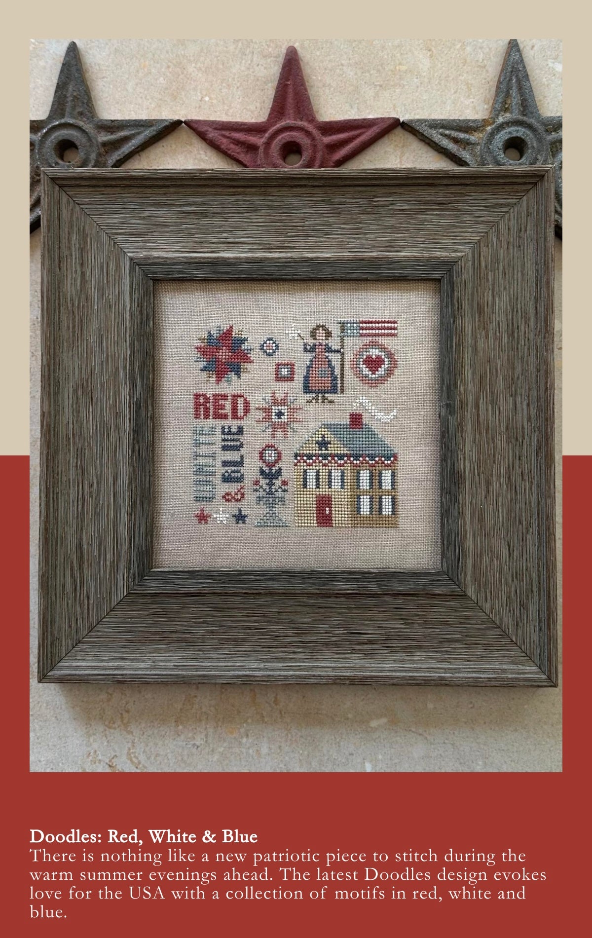 Doodles: Red, White, and Blue - Heart in Hand