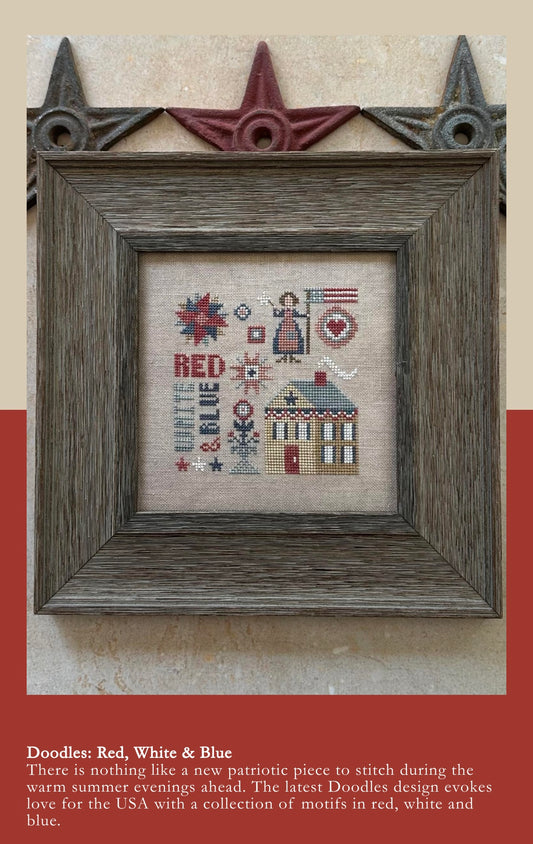 Doodles: Red, White, and Blue - Heart in Hand