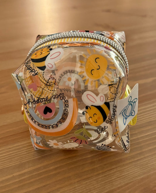 Bee Happy Vinyl Bitty Notions Nanny Bag