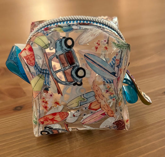 Summer Surfboard Vinyl Bitty Notions Nanny Bag