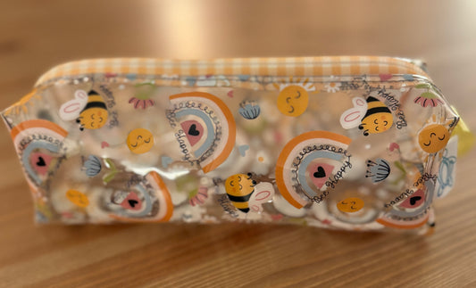 Bee Happy Vinyl Notions Nanny Bag