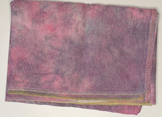 32 Count Opalescent Linen - Zombie Flamingo - Black Cauldron