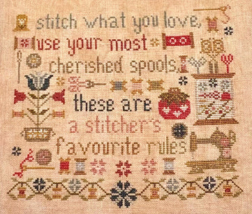 A Stitcher's Rules - Pansy Patch - 2026 Nashville Needlework Market PREORDER