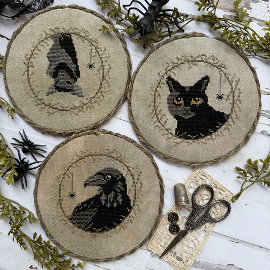 Halloween Animals Trio - Puntini Puntini - 2026 Needlework Marketplace PREORDER