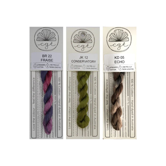 Hedgehog and Hyacinth Thread Pack - Cottage Garden Threads