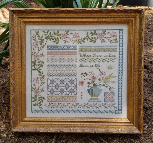 Hummingbird's Garden - Samplers Not Forgotten