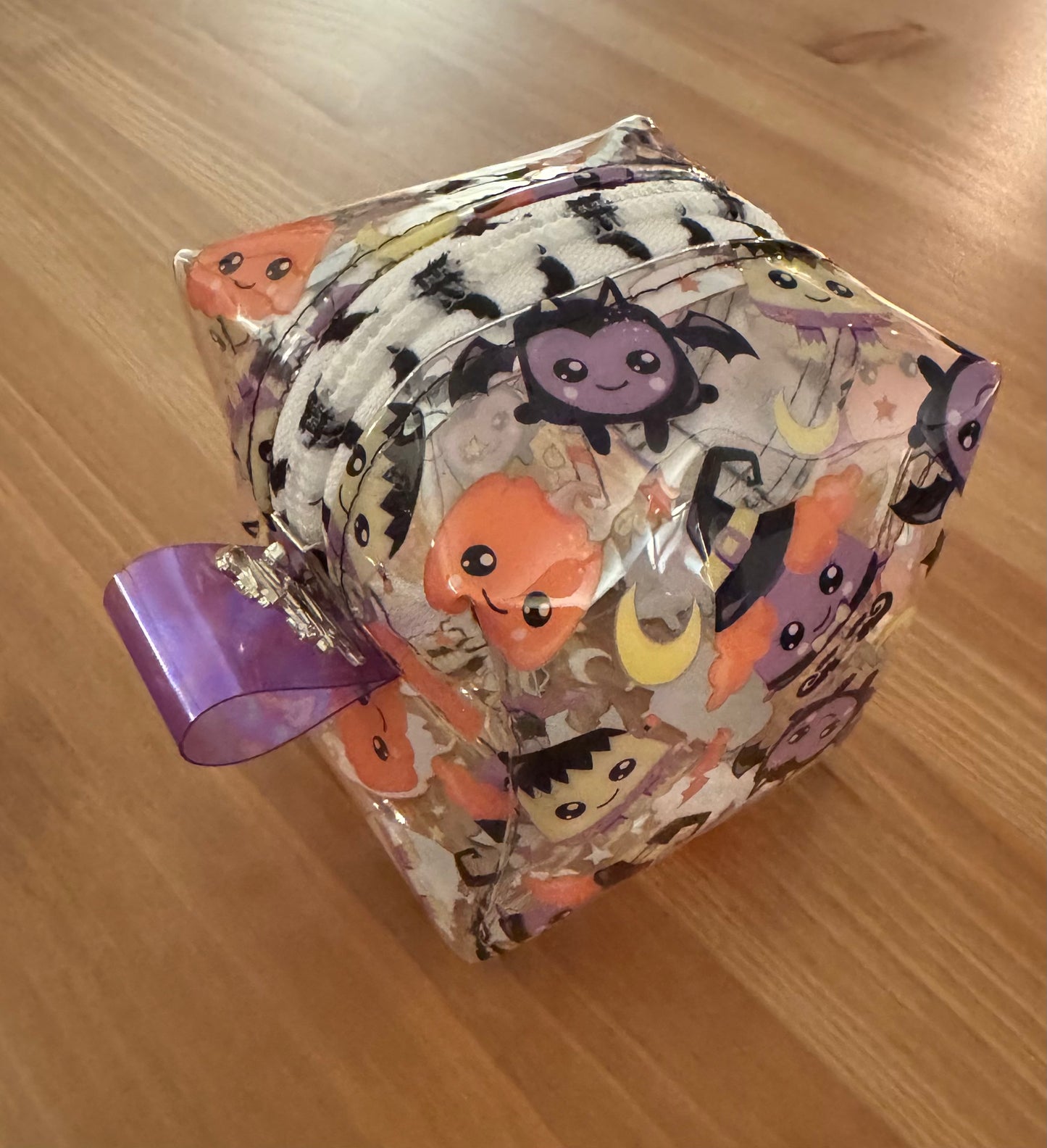 Halloween Bats Vinyl Bitty Notions Nanny Bag