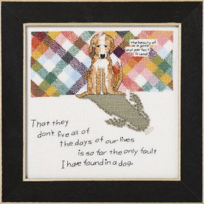 Perfect Friend Beaded Cross Stitch Kit - Curly Girl Design by Mill Hill