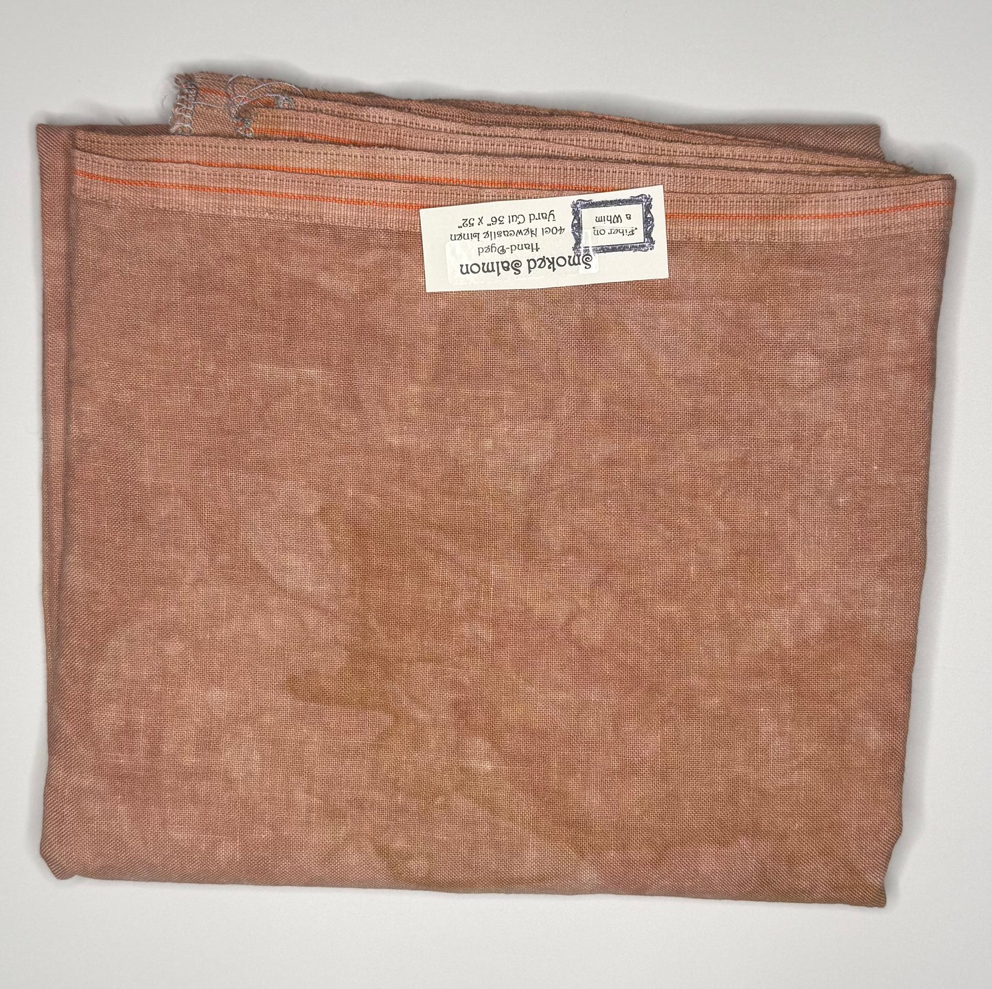 40 Count Newcastle Linen - Smoked Salmon - Fiber on a Whim