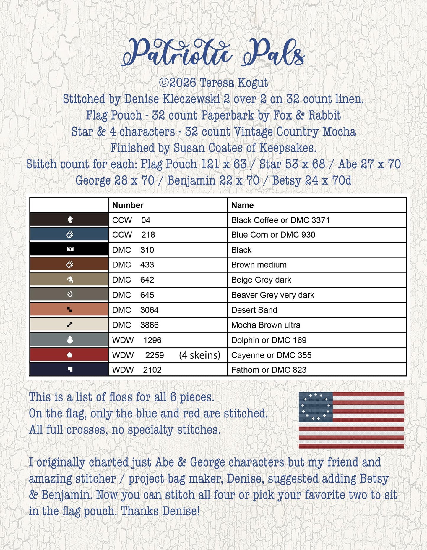 PREORDER - Patriotic Pals - Teresa Kogut