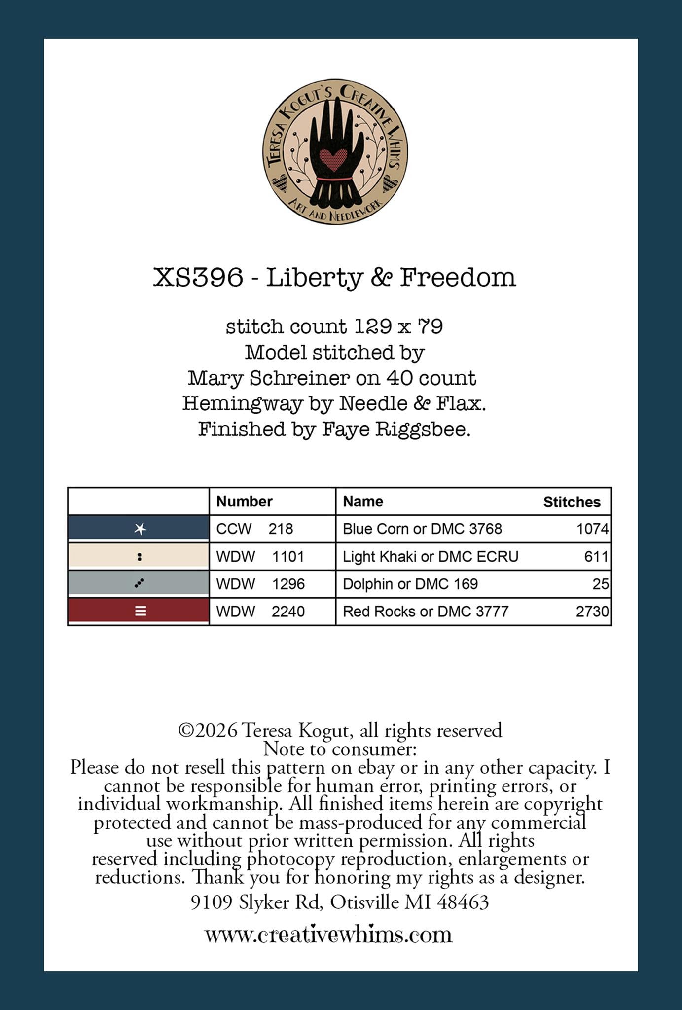 PREORDER - Liberty & Freedom - Teresa Kogut