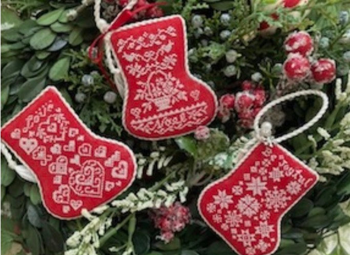 Scandinavian Red Stockings - JBW Designs - 2026 Needlework Marketplace PREORDER