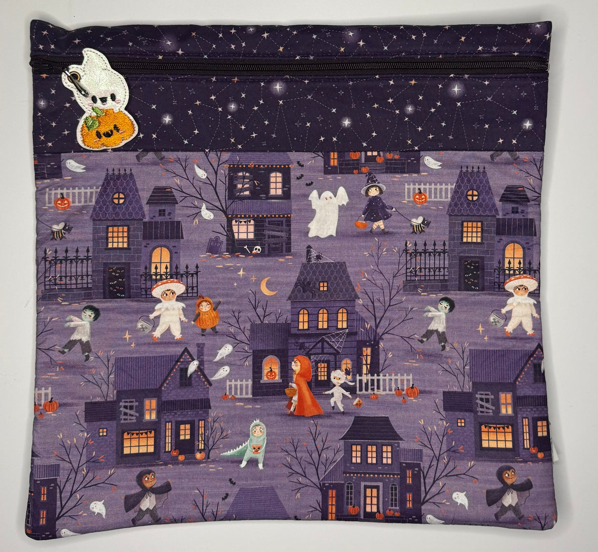 Halloween House Fabric Project Bag
