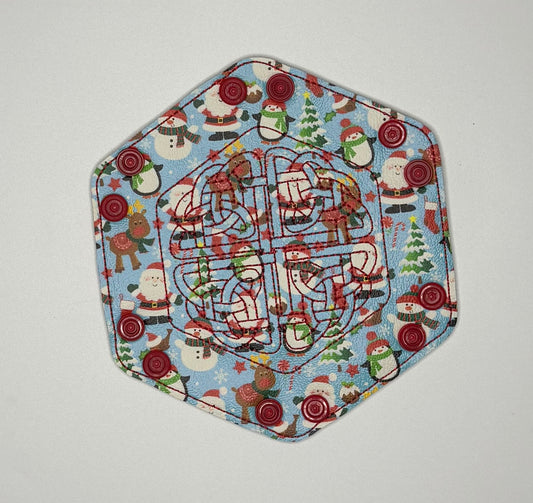 Penguin and Santa Ort Snap Tray