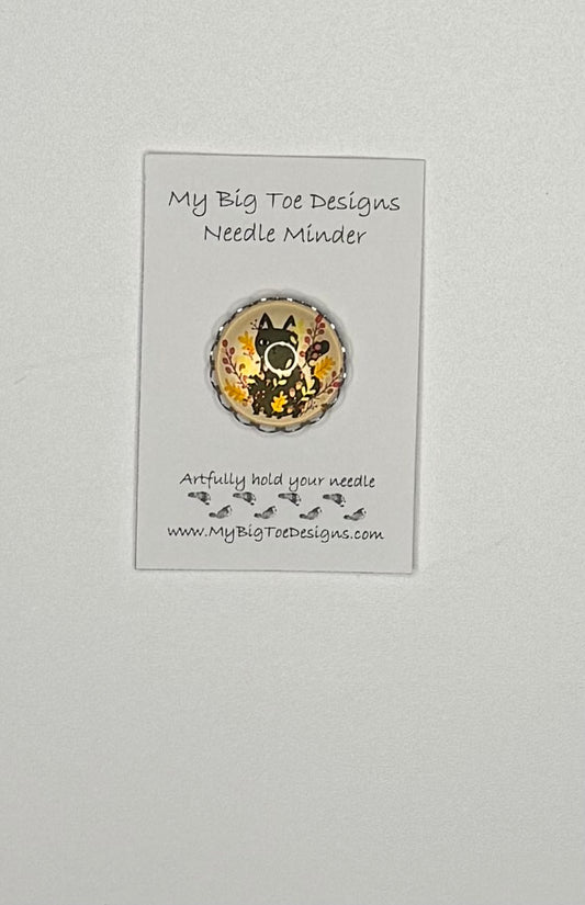Black Cat Needle Minder - My Big Toe Designs