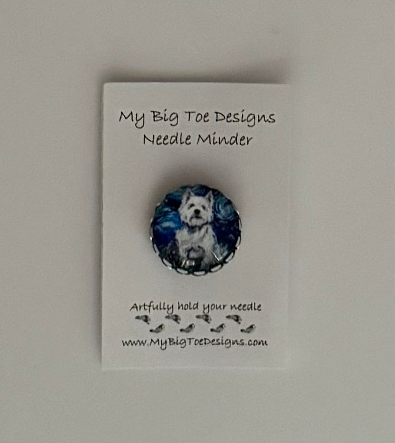 Westie Needle Minder - My Big Toe Designs