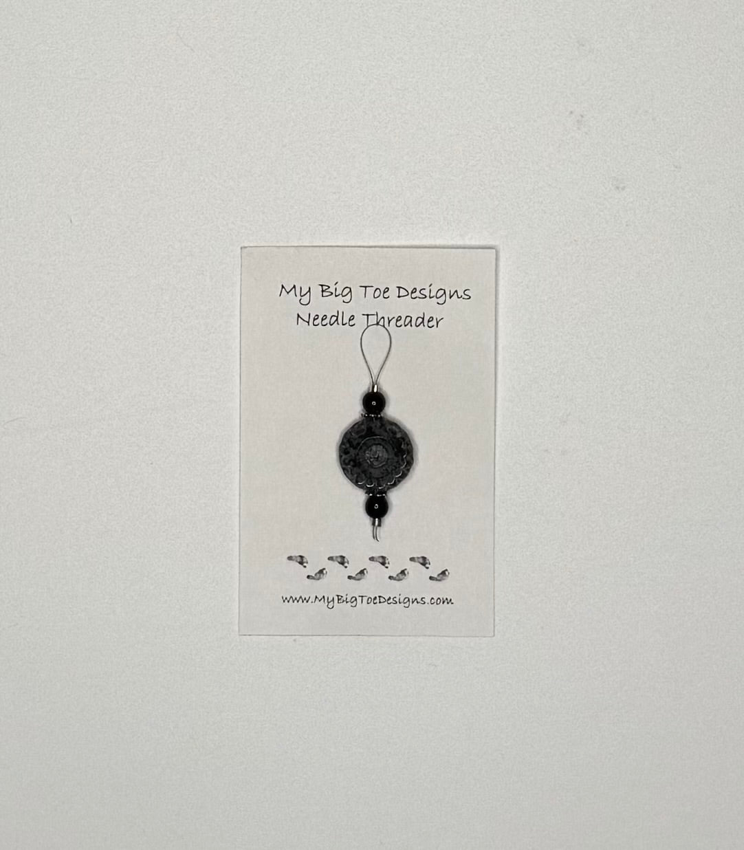 Black Round Wire Needle Thread - My Big Toe Designs