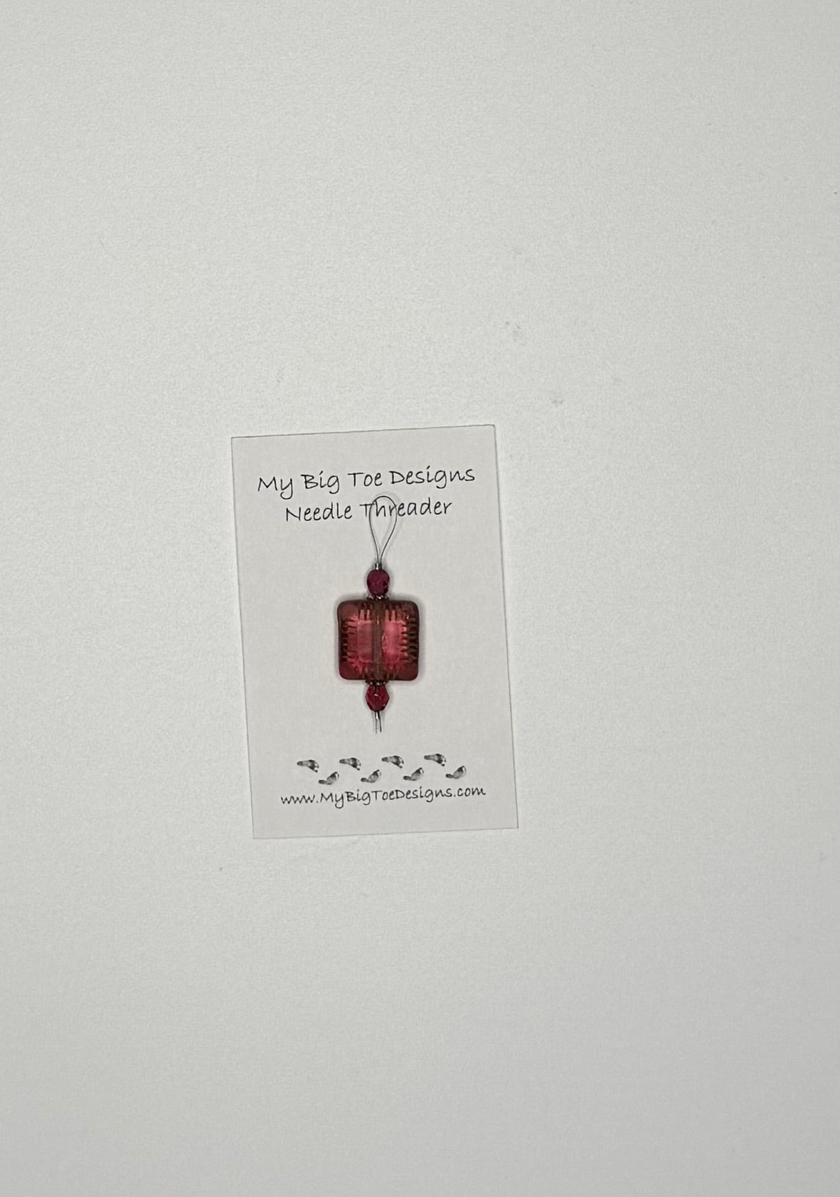 Red Square Wire Needle Thread - My Big Toe Designs
