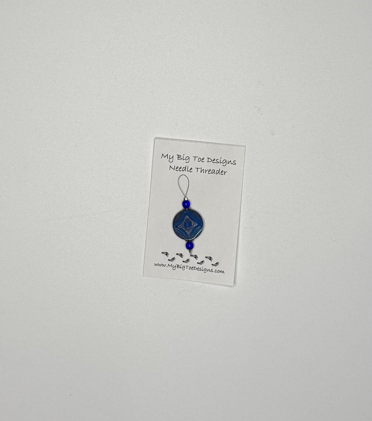 Blue Round Wire Needle Thread - My Big Toe Designs