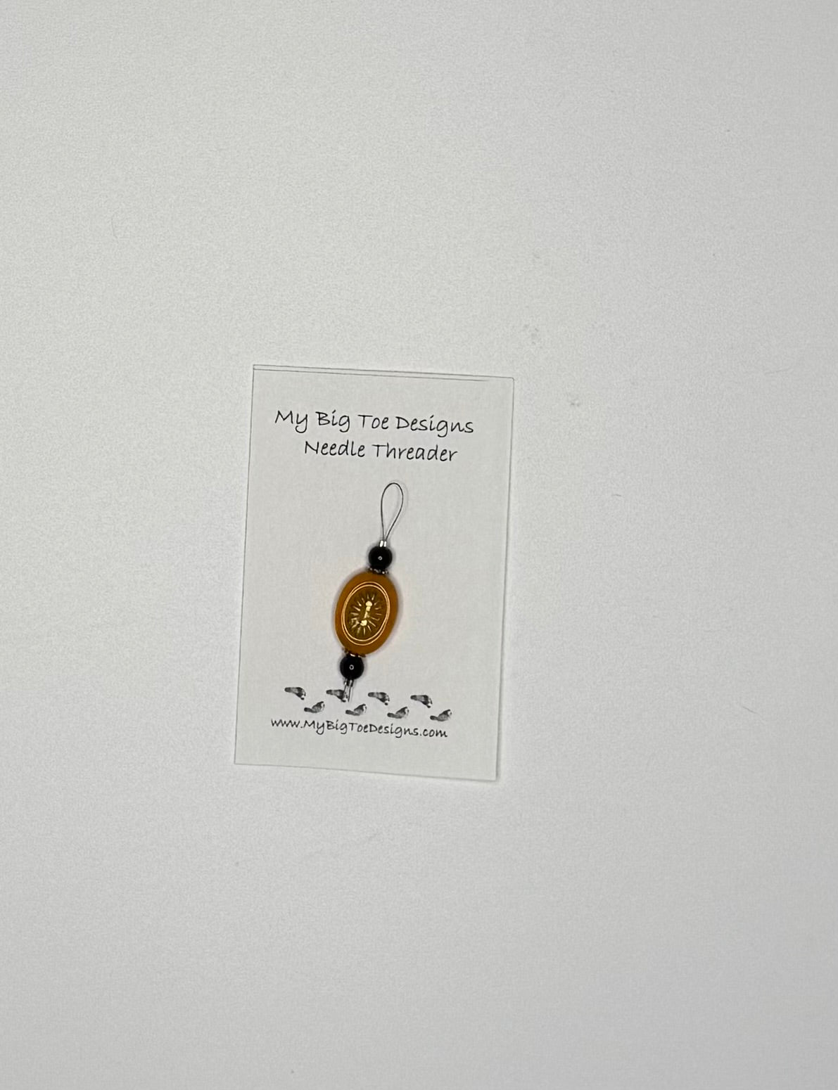 Orange Oval Wire Needle Thread - My Big Toe Designs