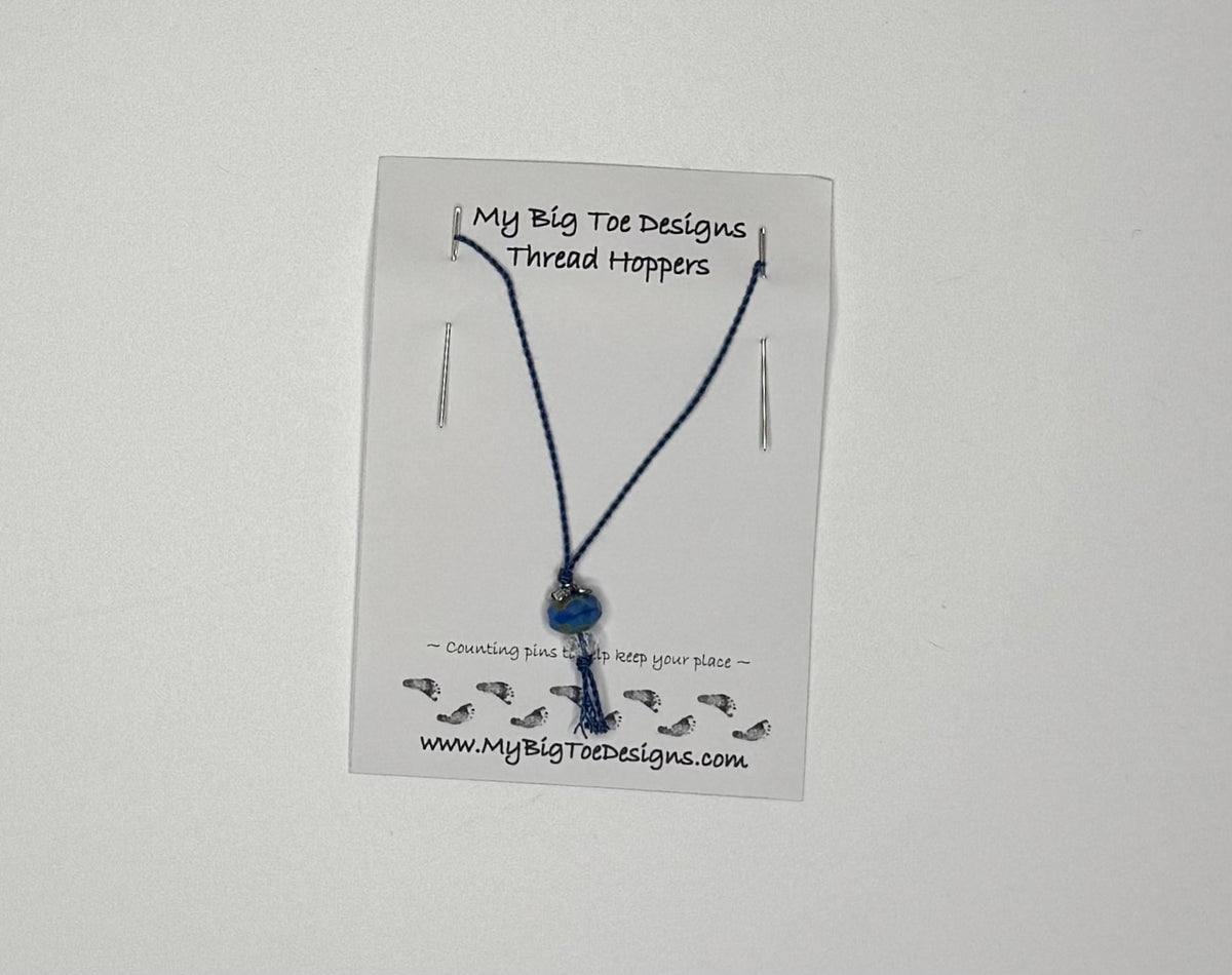 Dark Blue Thread Hoppers - My Big Toe Designs