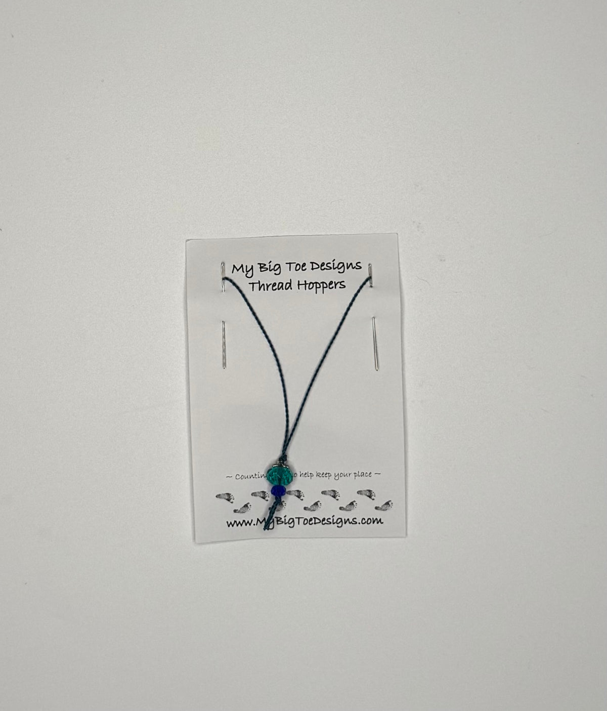 Dark Turquoise Thread Hoppers - My Big Toe Designs