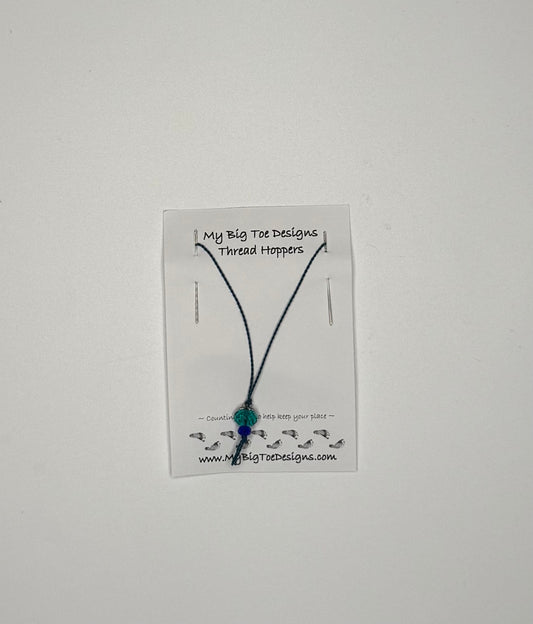 Dark Turquoise Thread Hoppers - My Big Toe Designs