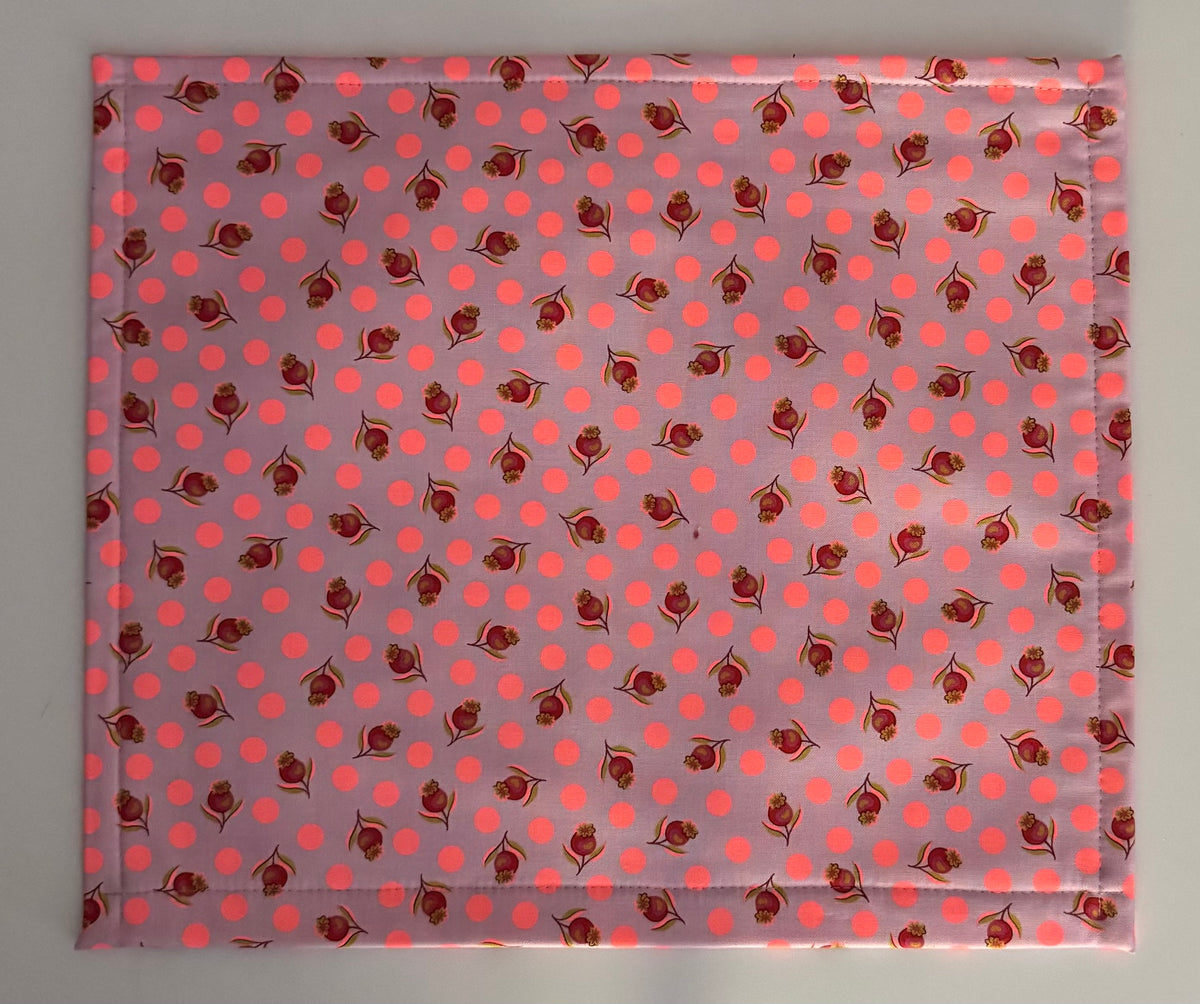 Tula Pink Tiny Beasts Deer on Orange Background Vinyl Front Project Bag