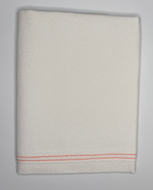 18 Count Aida White Opalescent Fabric by Zweigart