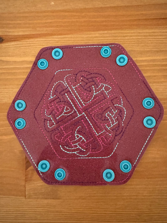 Dark Pink Sparkle Ort Snap Tray