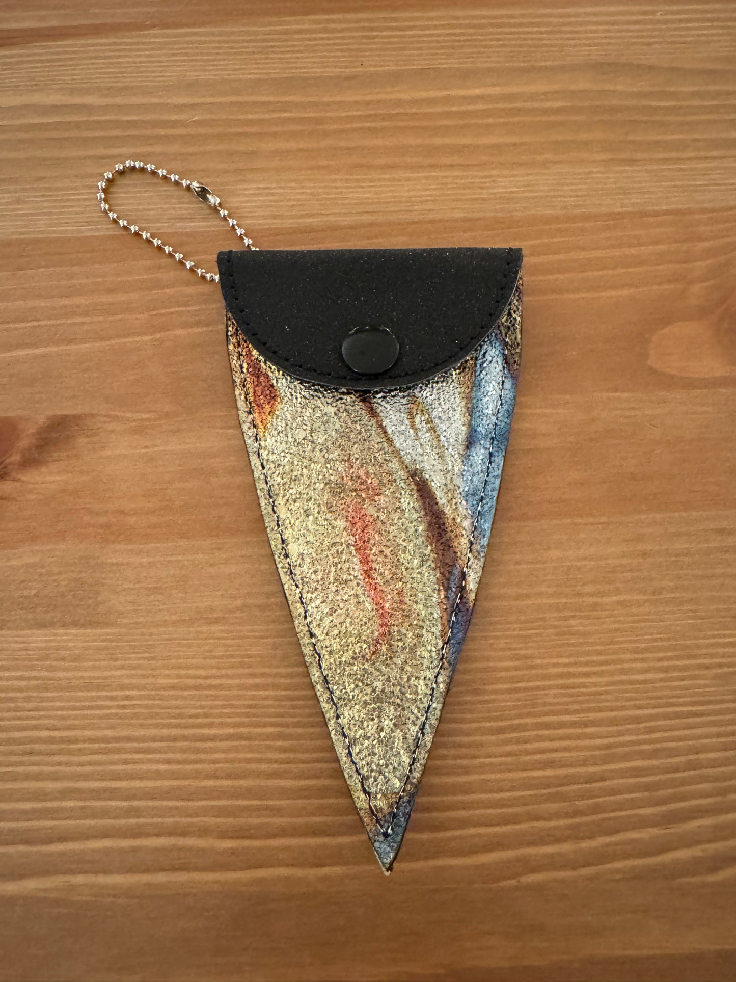 Iridescent Watercolor Vinyl Scissor Case