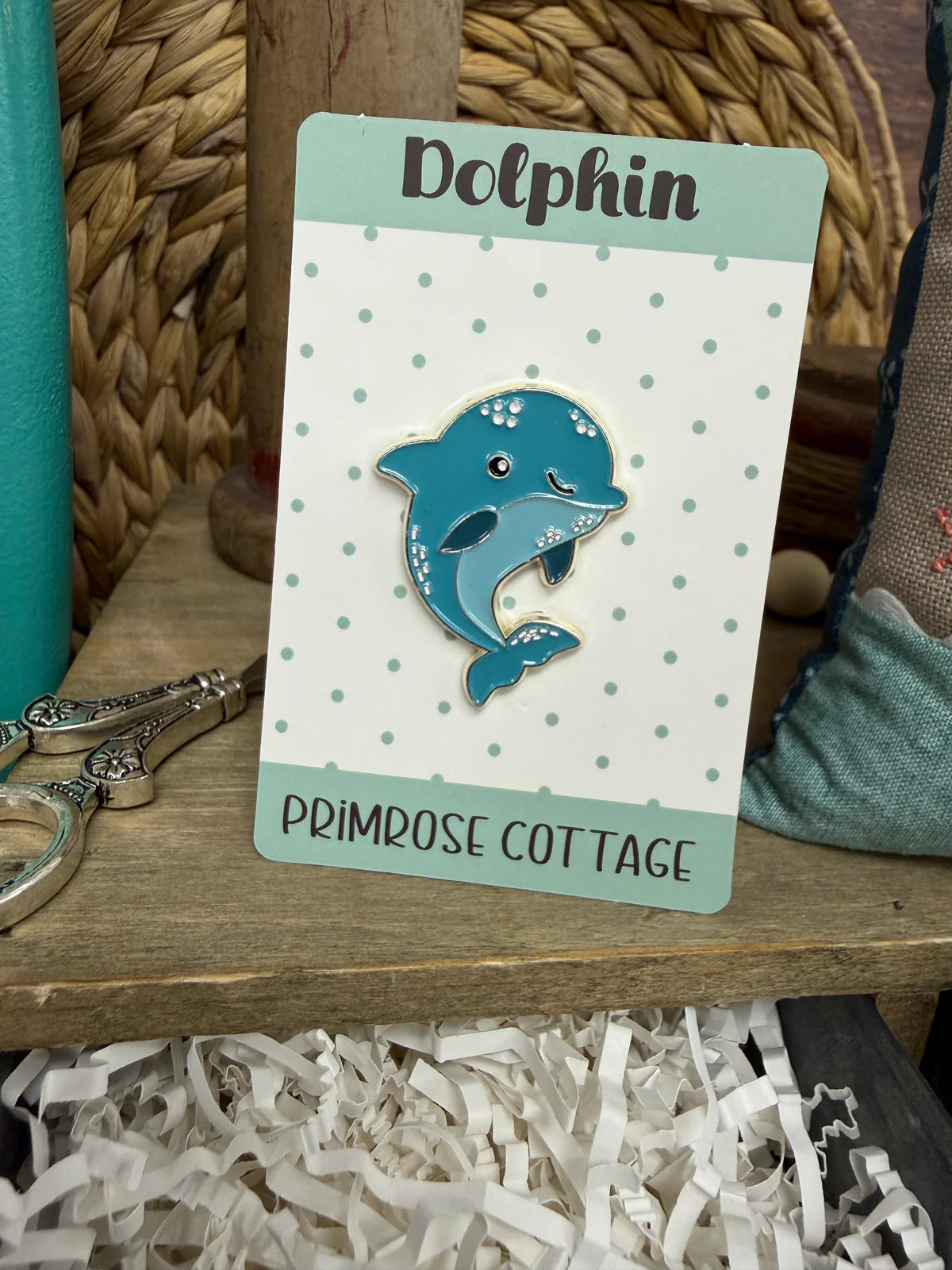 Dolphin Needle Minder - Primrose Cottage
