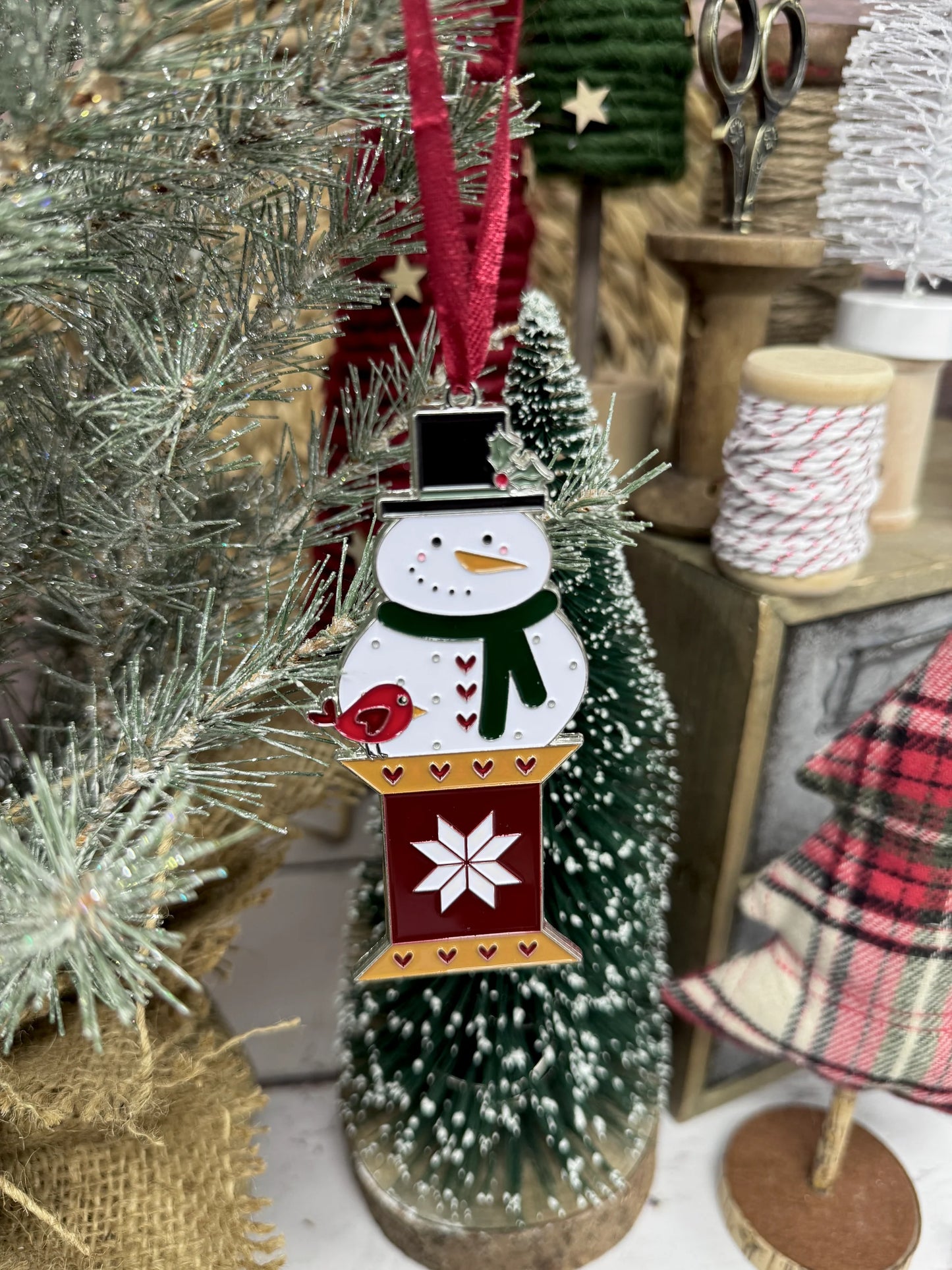 Snowman Ornament - Primrose Cottage