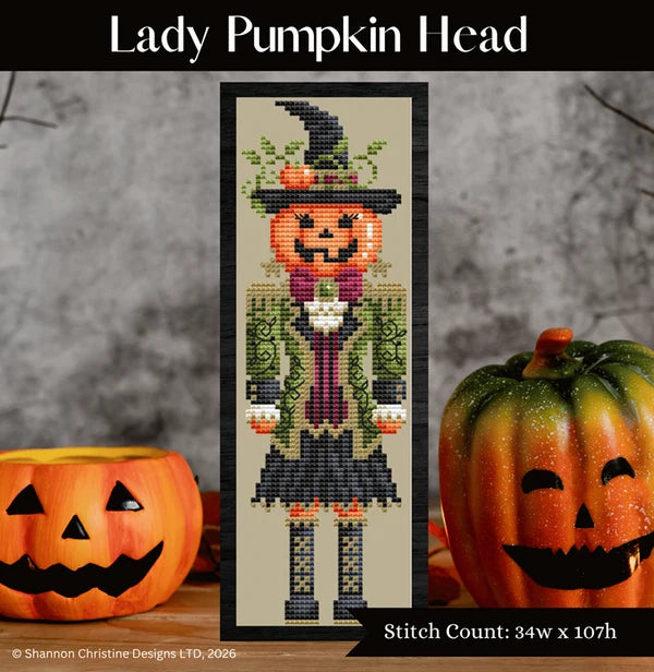 Lady Pumpkin Head - Shannon Christine - 2026 Needlework Marketplace PREORDER