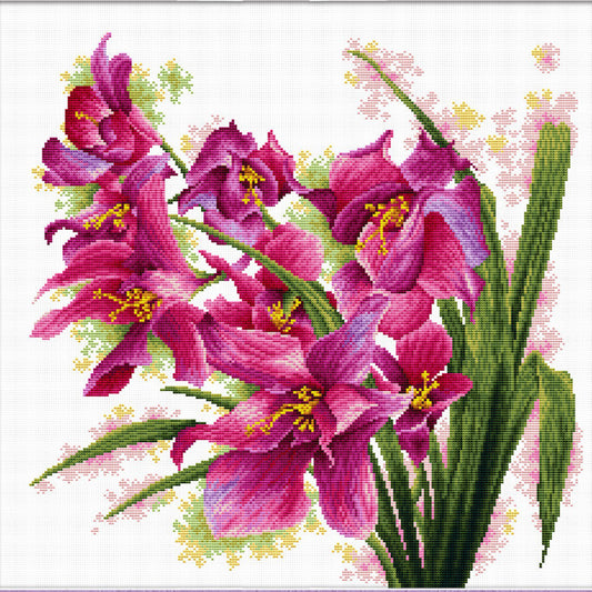 No Count Cross Stitch - Lovely Orchids