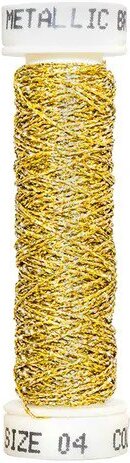 #0128 - Au Ver A Soie Metallic Braid Size 4