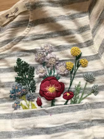 Wildflower Stems Stick and Stitch