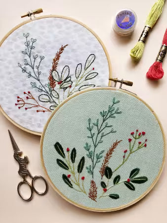 Winter Botanicals Stick and Stitch