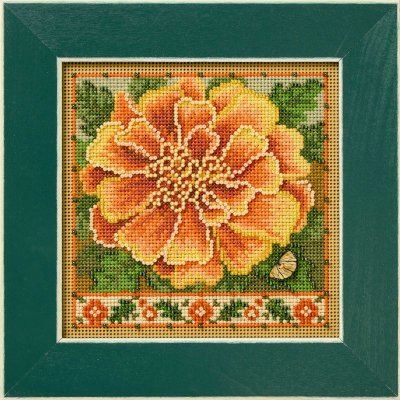 Marigold Beaded Cross Stitch Kit - Mill Hill