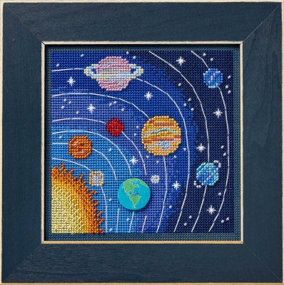 Solar System Beaded Cross Stitch Kit - Mill Hill
